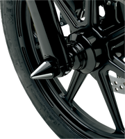 LA CHOPPERS AXLE CAPS-SPIKE CONTRAST CUT BLACK FOR HD - LA-7813-00B - PartsOutlet.com.au