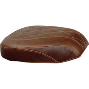 MUSTANG Wide Tripper Rear Seat - Brown - Harley-Davidson Slim FXS 2011-2017 - Diamond 76767 - PartsOutlet.com.au