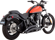 VANCE & HINES 2-into-2 Big Radius Exhaust System - Matte Black - Harley-Davidson 1986-2009 - 46079 - PartsOutlet.com.au