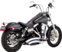 VANCE & HINES 2-into-2 Big Radius Exhaust System - Chrome - '06-'09 FXD - 26081 - PartsOutlet.com.au