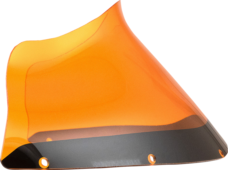 KLOCK WERKS Kolor Flare Windshield - 9" - Orange - FXRP - KWW-02-0612