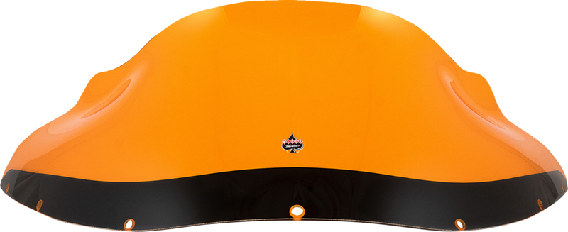 KLOCK WERKS Kolor Flare Windshield - 9" - Orange - FXRP - KWW-02-0612