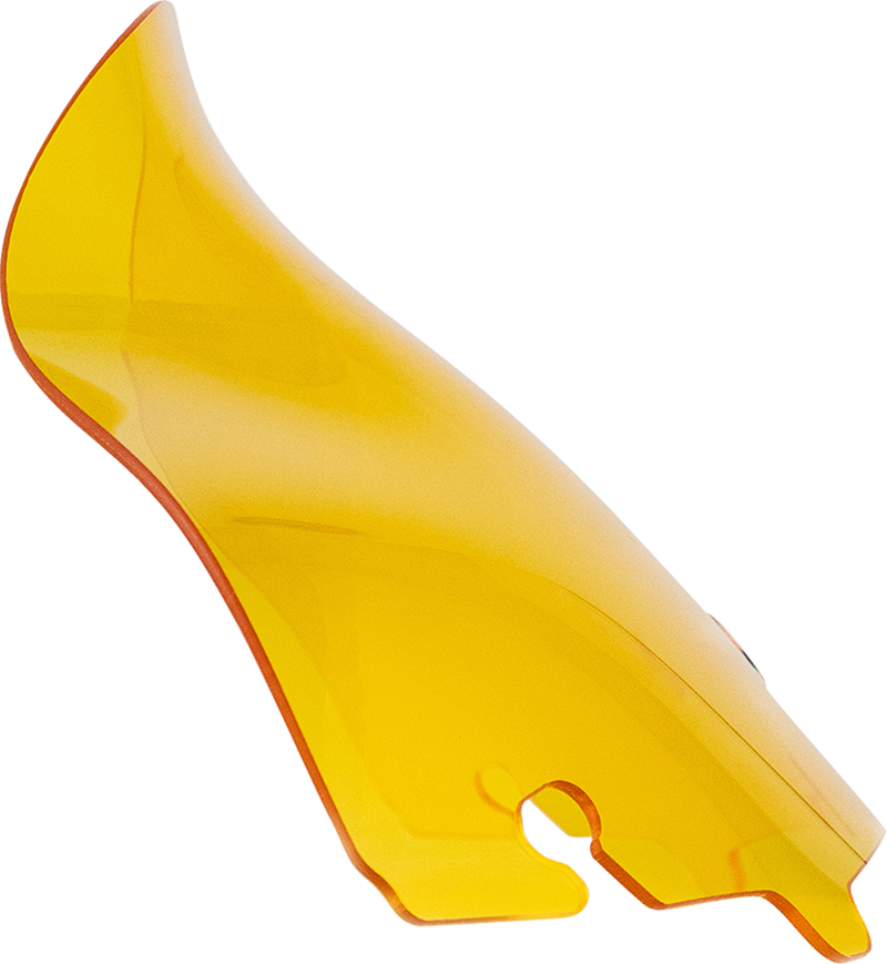 KLOCK WERKS Kolor Flare Sport Windshield - 6-1/2" - Yellow - FLH '14-'25 - KWW-01-0683