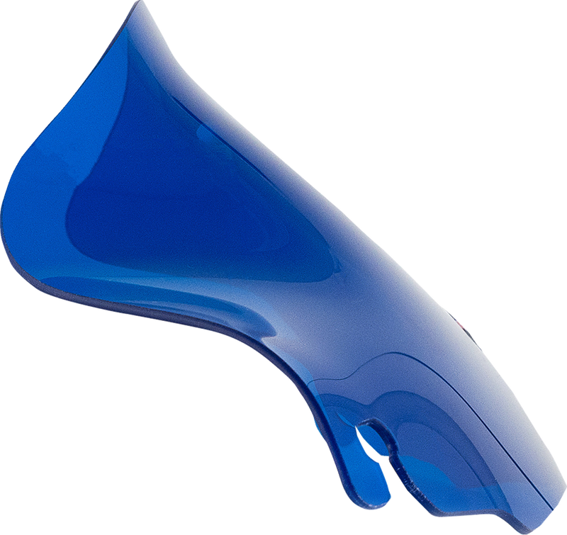 KLOCK WERKS Kolor Flare Windshield - 6-1/2" - Blue - FLH '96-'13 - KWW-01-0699