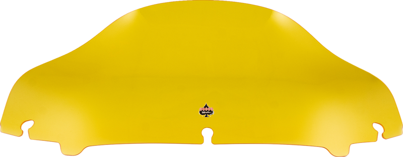 KLOCK WERKS Kolor Flare Sport Windshield - 6-1/2" - Yellow - FLH '14-'25 - KWW-01-0683