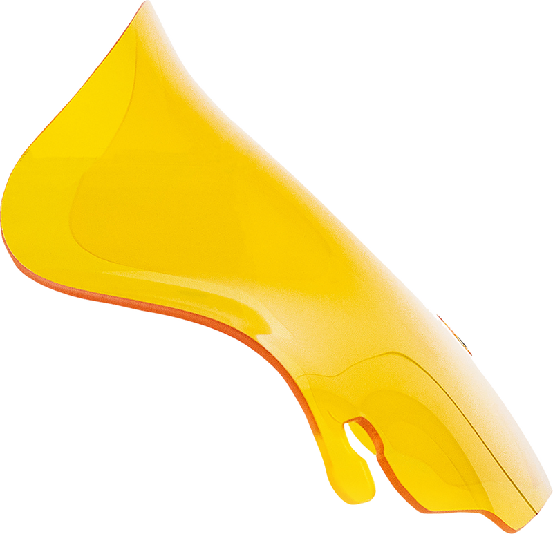 KLOCK WERKS Kolor Flare Windshield - 6-1/2" - Yellow - FLH '96-'13 - KWW-01-0696