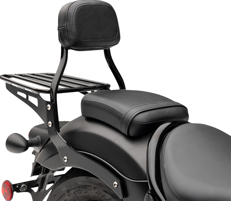COBRA Sissy Bar - Mini - Black - Honda Rebel 300/500 - 2017-2023 - 02-8608B - PartsOutlet.com.au