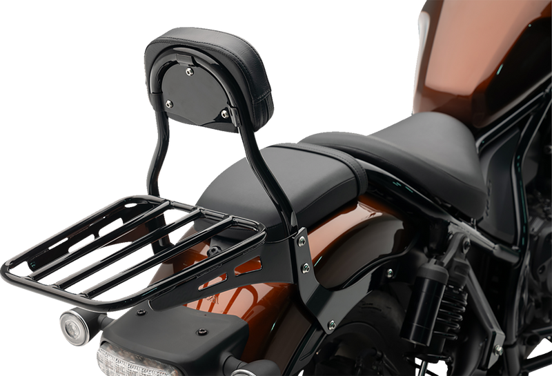 COBRA Sissy Bar - Mini - Black - Honda Rebel 1100 - 2021-2023 - 02-8609B - PartsOutlet.com.au
