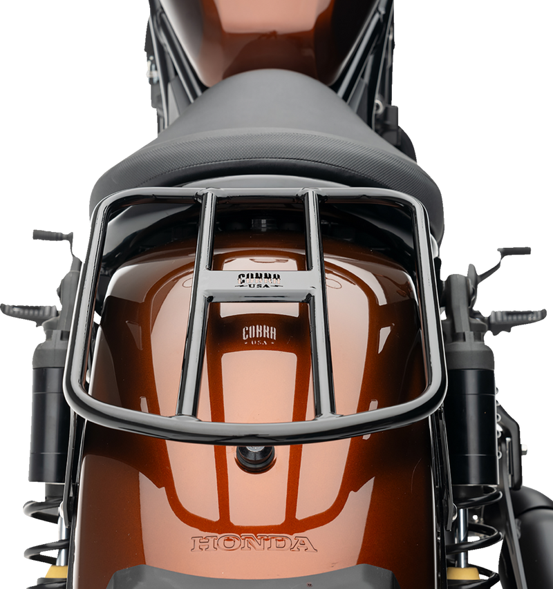 COBRA Solo Luggage Rack - Tube - Black - Honda Rebel 1100 - 2021-2023 - 02-4109B - PartsOutlet.com.au