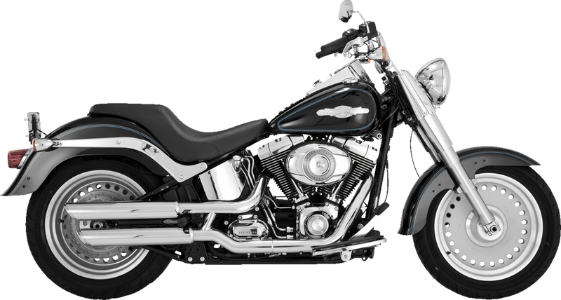 VANCE & HINES Twin Slash 3" Slip-On Mufflers - Chrome - FL '07-'09 - 16844