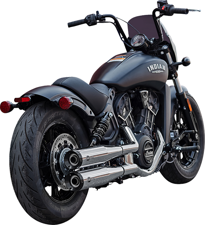 S&S CYCLE Grand National Slip-On Mufflers - Indian Scout - Chrome - 4110-156-R - PartsOutlet.com.au