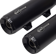 S&S CYCLE Grand National Slip-On Mufflers - Indian Scout- Black - 4110-266-R - PartsOutlet.com.au