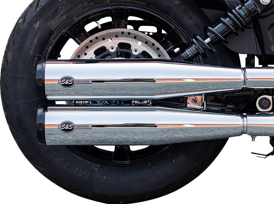 S&S CYCLE Grand National Slip-On Mufflers - Indian Scout - Chrome - 4110-156-R