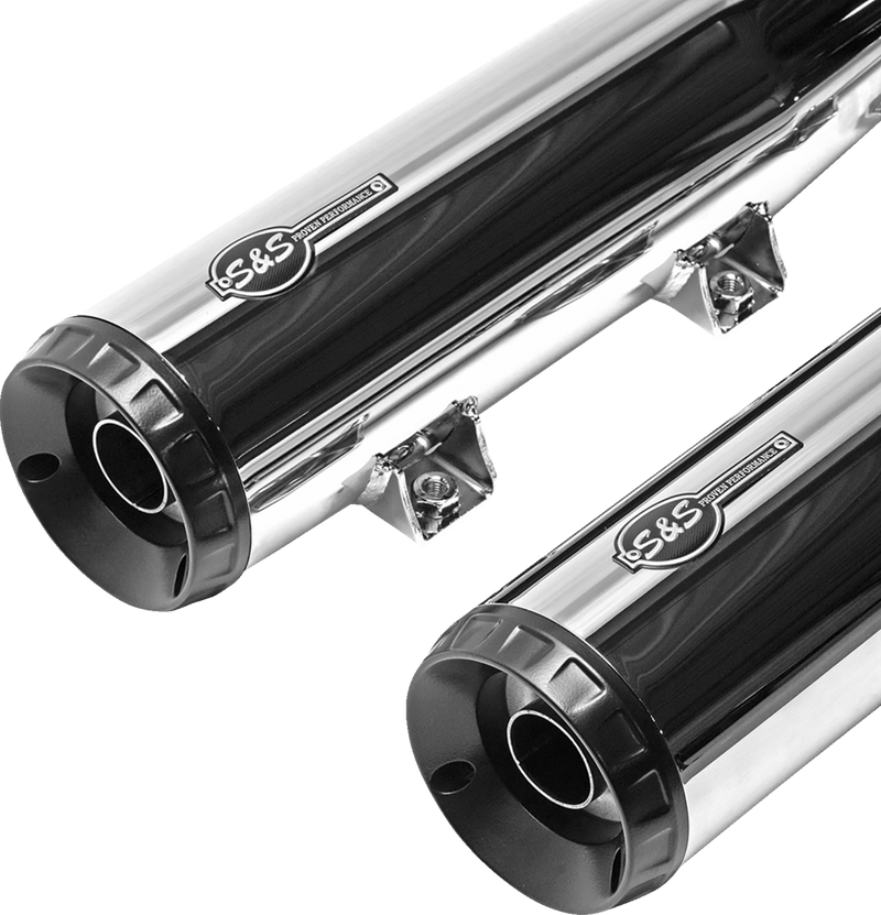 S&S CYCLE Grand National Slip-On Mufflers - Indian Scout - Chrome - 4110-156-R - PartsOutlet.com.au