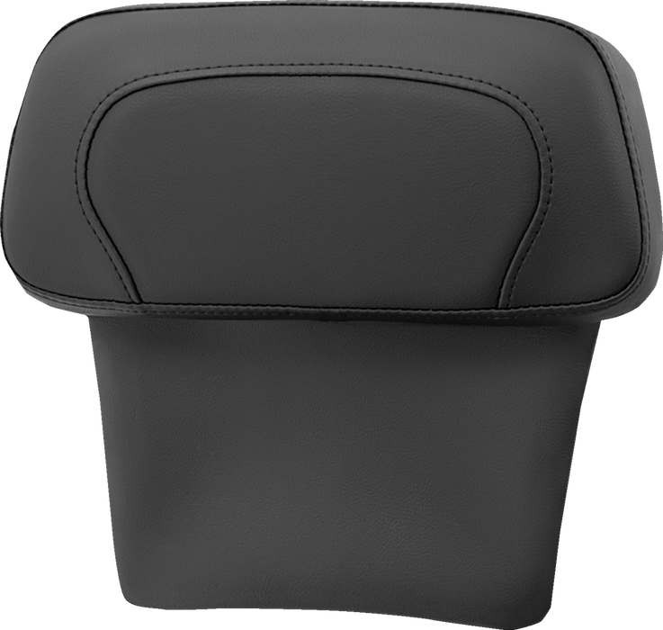 SADDLEMEN Chopped Tour Pak Backrest Pad - RoadSofa - Black w/ Black Stitch - FLT/FLH '14-'23 - 814-07-CPACK-RS - PartsOutlet.com.au