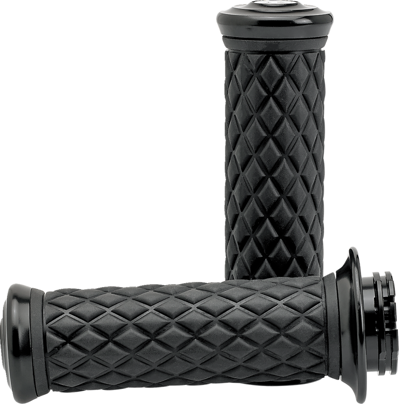 BILTWELL Grips - Alumicore - TBW - Black 6608-201-01 - PartsOutlet.com.au