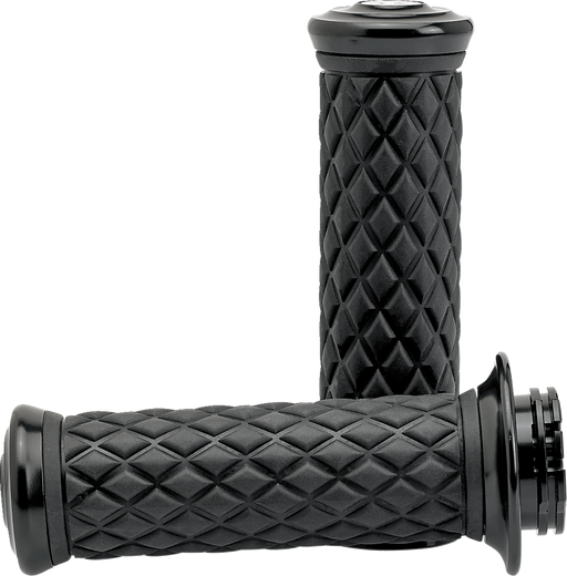 BILTWELL Grips - Alumicore - TBW - Black 6608-201-01 - PartsOutlet.com.au