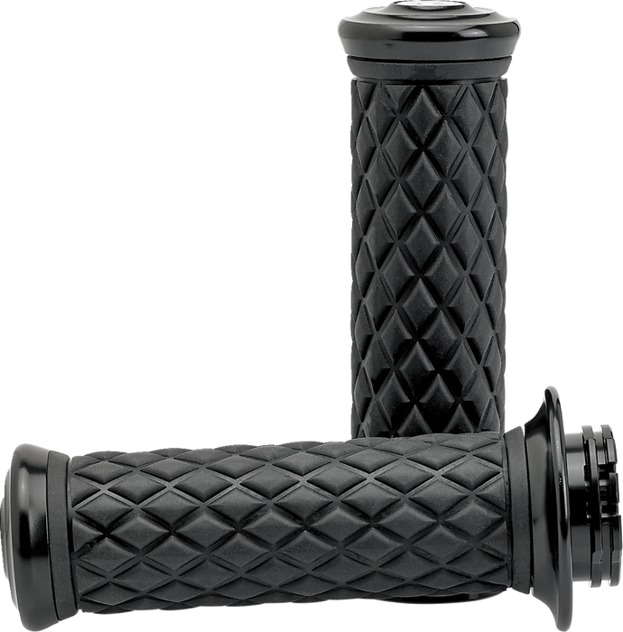 BILTWELL Grips - Alumicore - TBW - Black 6608-201-01 - PartsOutlet.com.au