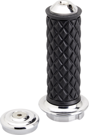 BILTWELL Grips - Alumicore - TBW - Chrome 6608-105-01 - PartsOutlet.com.au
