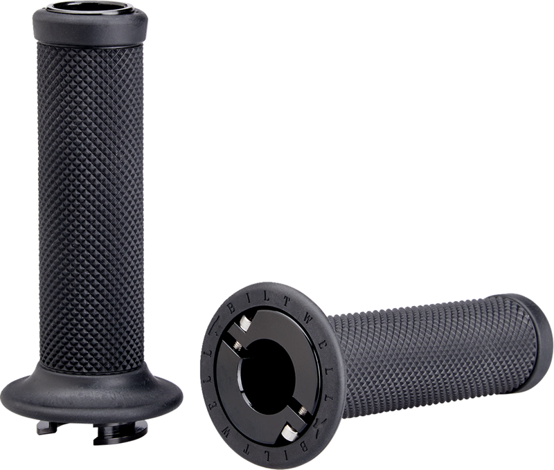 BILTWELL Grips - Alumicore - 7/8" - TBW - Black - Harley-Davidson '21-'23 - 6605-201-78