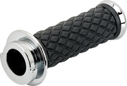BILTWELL Grips - Alumicore - TBW - Chrome 6608-105-01 - PartsOutlet.com.au