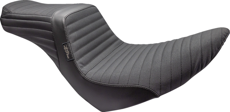 LE PERA Tailwhip Seat - Pleated w/ Grip Tape - Black - FL/FX '18-'23 LYR-580PTGP - PartsOutlet.com.au