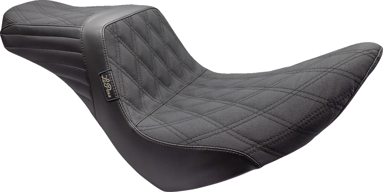 LE PERA Tailwhip Seat - Double Diamond w/ Grip Tape - Black - FL/FX '18-'23 LYR-580DDGP