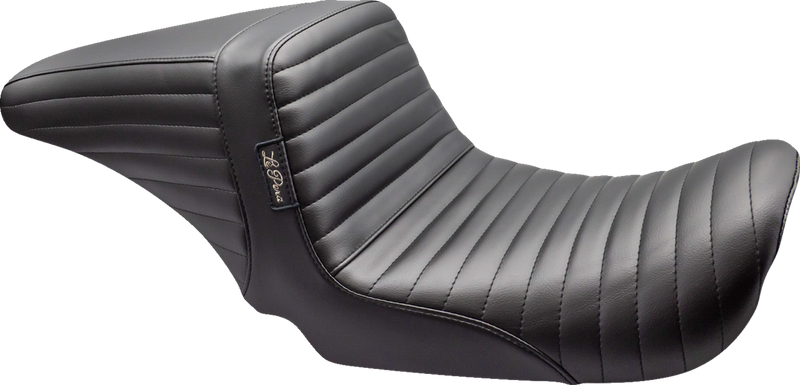 LE PERA Kickflip Up Front Seat - Pleated - Black - Dyna '06-'17 LKU-591PT - PartsOutlet.com.au
