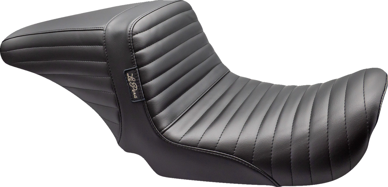 LE PERA Kickflip Up Front Seat - Pleated - Black - Dyna '06-'17 LKU-591PT