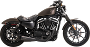 VANCE & HINES 2-into-1 Upsweep Exhaust System - Stainless Steel - Black - '14-'22 XL - 47328 - PartsOutlet.com.au