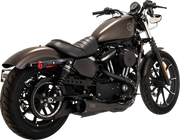 VANCE & HINES 2-into-1 Upsweep Exhaust System - Stainless Steel - Black - '14-'22 XL - 47328 - PartsOutlet.com.au