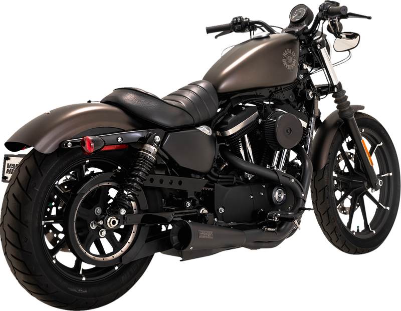 VANCE & HINES 2-into-1 Upsweep Exhaust System - Stainless Steel - Black - '14-'22 XL - 47328 - PartsOutlet.com.au