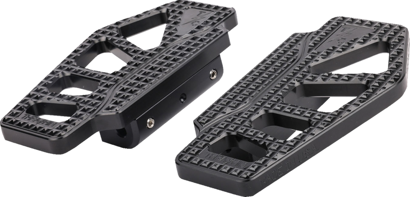 THRASHIN SUPPLY CO. Apex Floorboards - Passenger - Black - Harley-Davidson 1986-2022 - TSC-2217-1-BR - PartsOutlet.com.au