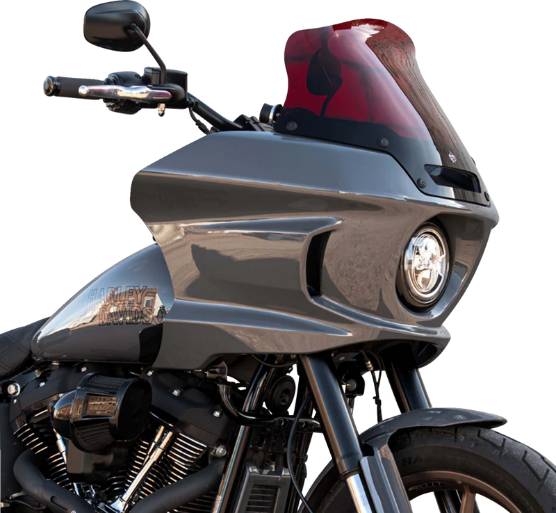 KLOCK WERKS Kolor Flare Sport Windshield - 8" - Red - FXLRST '22-'25 - KWW-02-0629