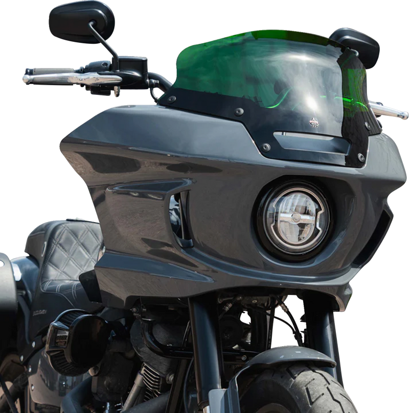 KLOCK WERKS Kolor Flare Sport Windshield - 6" - Green - FXLRST '22-'25 - KWW-02-0625