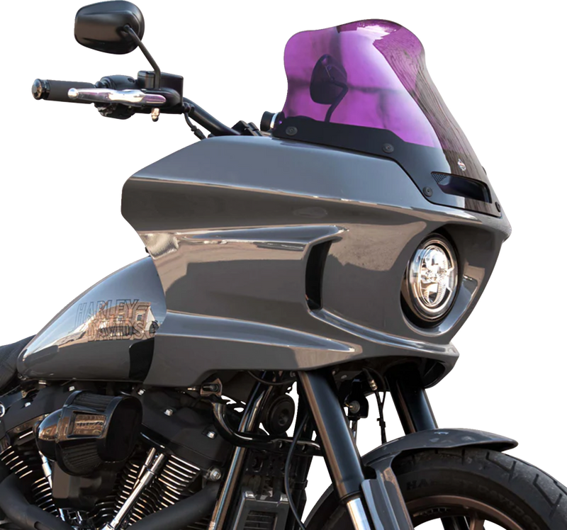 KLOCK WERKS Kolor Flare Sport Windshield - 8" - Purple - FXLRST '22-'25 - KWW-02-0634