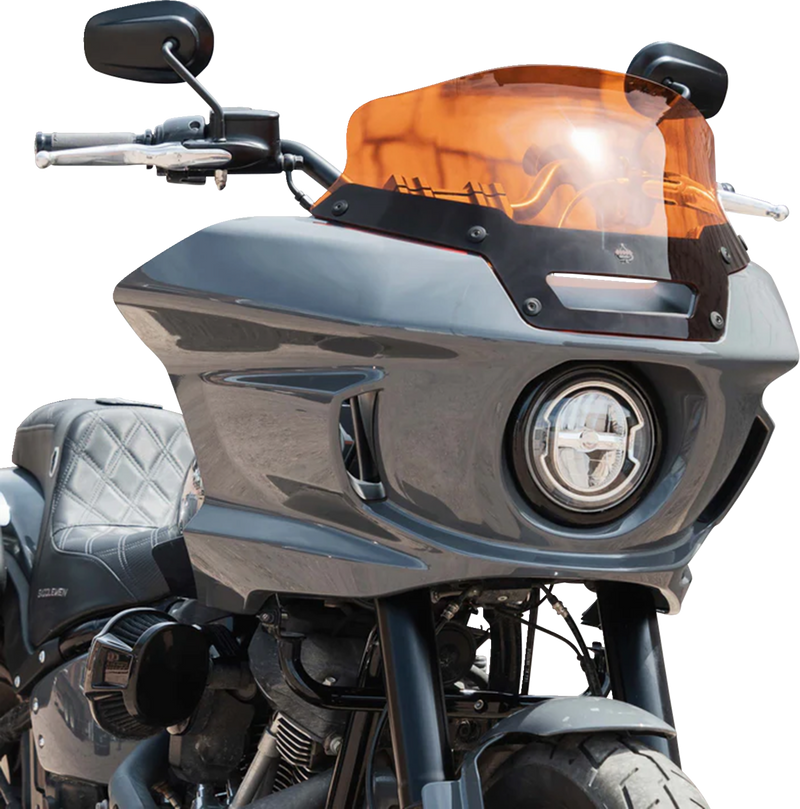 KLOCK WERKS Kolor Flare Sport Windshield - 6" - Orange - FXLRST '22-'25 - KWW-02-0623