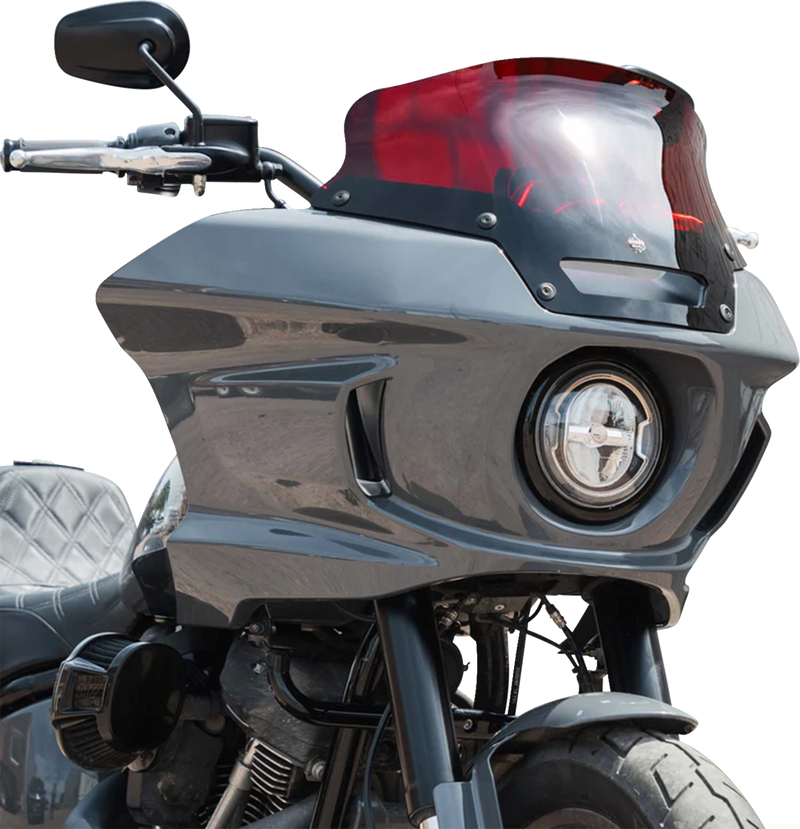 KLOCK WERKS Kolor Flare Sport Windshield - 6" - Red - FXLRST '22-'25 - KWW-02-0622