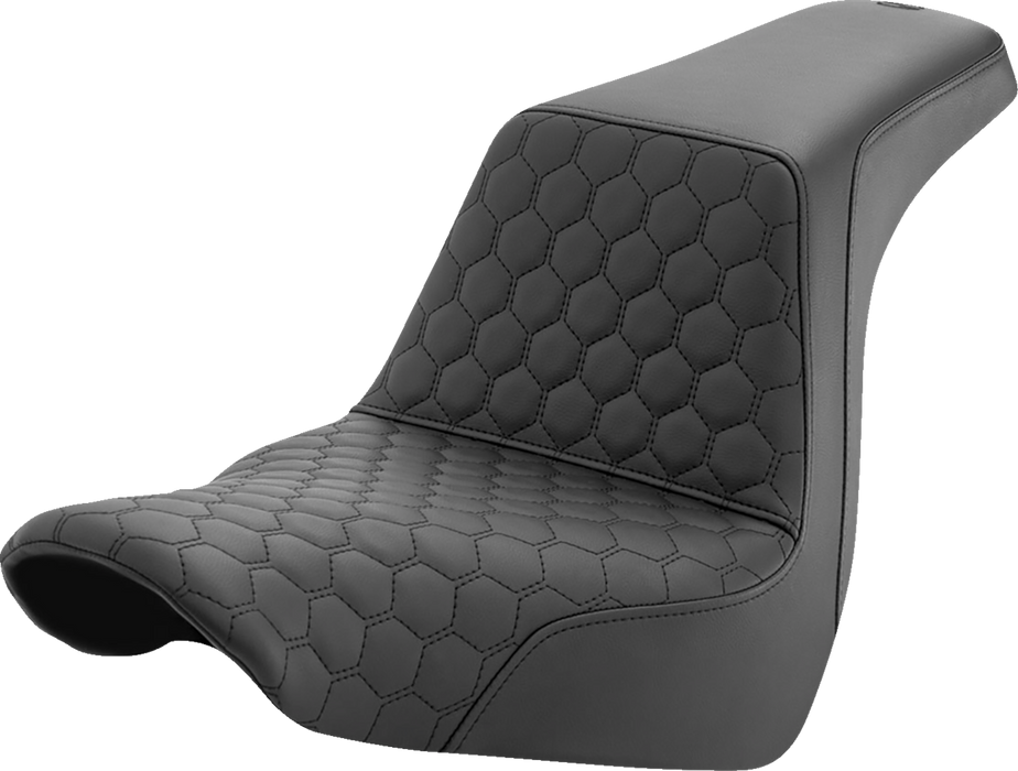 SADDLEMEN Step-Up Seat - Honeycomb - FL/FX '18-'23 818-29-177 - PartsOutlet.com.au