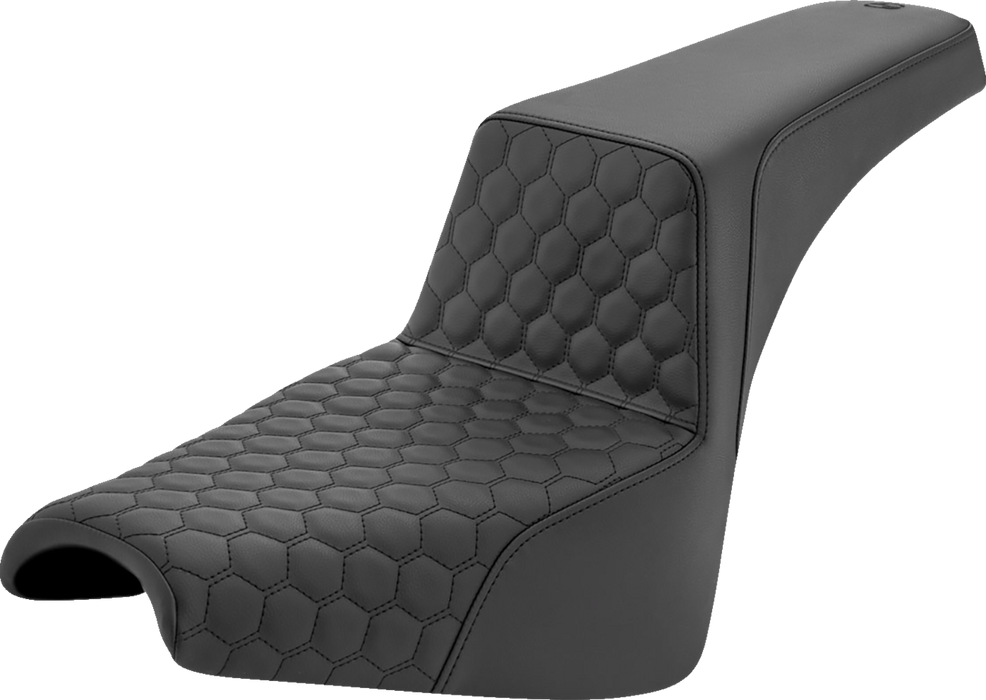 SADDLEMEN Step-Up Seat - Honeycomb - FXBB/FXST '18-'24 - 818-30-177 - PartsOutlet.com.au