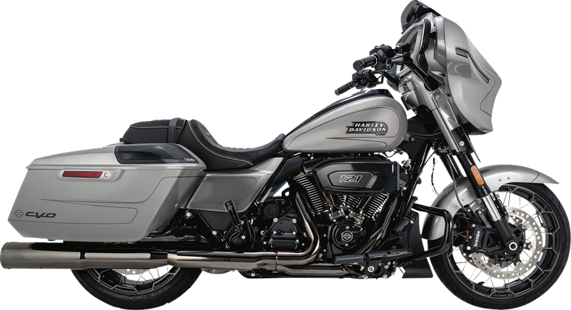 VANCE & HINES Hi-Output Slip-On Mufflers - Dark Chrome - 4-1/2" - FL '17-'25 - 16468