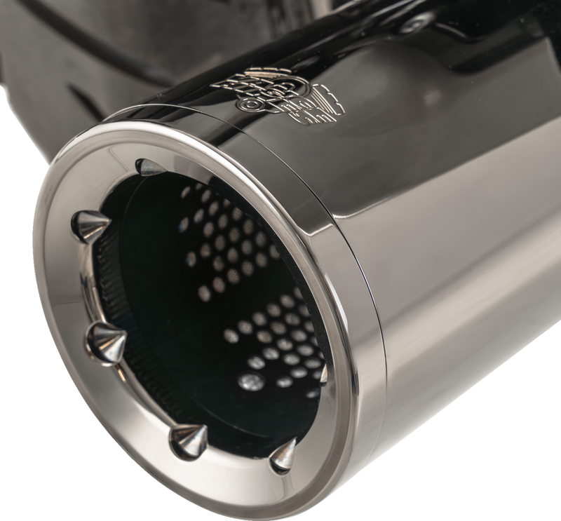 VANCE & HINES Hi-Output Slip-On Mufflers - Dark Chrome - 4-1/2" - FL '17-'25 - 16468