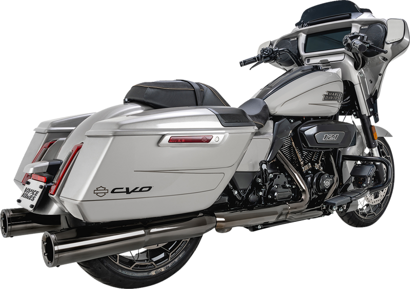 VANCE & HINES Hi-Output Slip-On Mufflers - Dark Chrome - 4-1/2" - FL '17-'25 - 16468