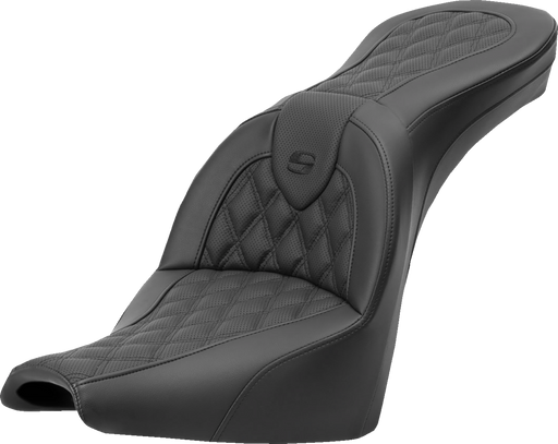 SADDLEMEN Roadsofa Seat - Lattice Stitch - without Backrest - FXBB/FXST '18-'24 - 818-30-182 - PartsOutlet.com.au