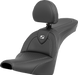 SADDLEMEN Roadsofa Carbon Fiber Seat - Carbon Fiber - with Backrest - FXBB/FXST '18-'24 - 818-30-185BR - PartsOutlet.com.au