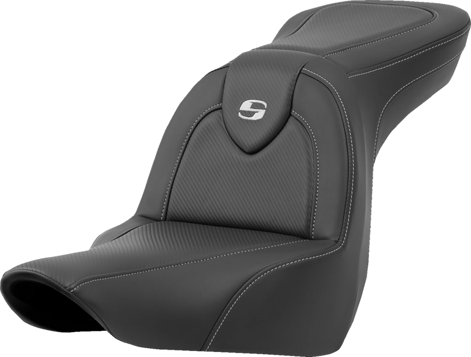 SADDLEMEN Roadsofa Carbon Fiber Seat - Carbon Fiber - without Backrest - FXLR/FLSB '18-'24 - 818-29-185 - PartsOutlet.com.au