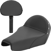 SADDLEMEN Solo Seat - Studded w/ Backrest - XL '04-'22 - 807-11B-0039 - PartsOutlet.com.au