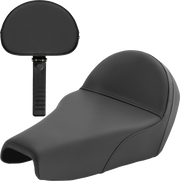 SADDLEMEN Solo Seat - Plain w/ Backrest - XL '04-'22 - 807-11B-0040 - PartsOutlet.com.au