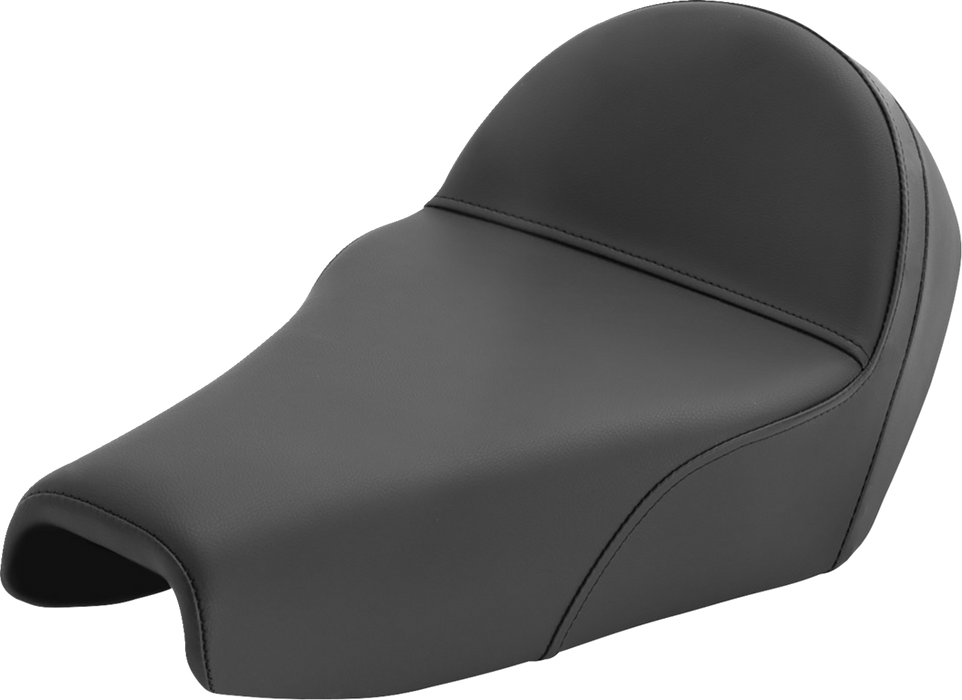 SADDLEMEN Solo Seat - Plain w/ Backrest - XL '04-'22 - 807-11B-0040 - PartsOutlet.com.au