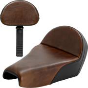 SADDLEMEN Lariat Solo Seat - Distressed Leather - 3.3 Gal Tank - XL '04-'22 - 807-11B-0041 - PartsOutlet.com.au